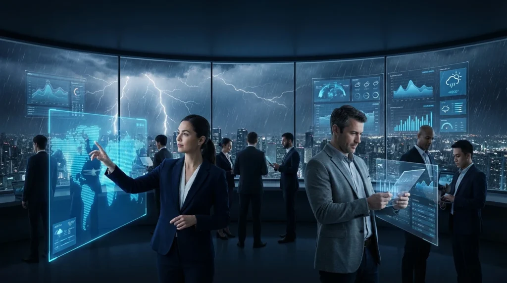 نص يوضح أهمية المرونة المؤسسية في إدارة الأزمات، مؤكدًا أن الاستجابة تكون أسرع وأكثر فعالية بوجود نظام.