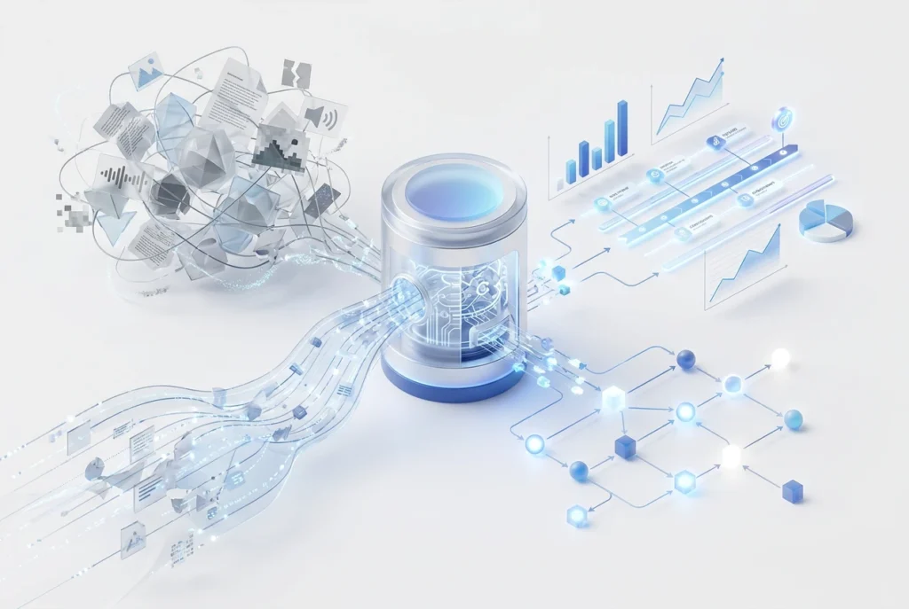 صورة توضيحية لبرنامج Lo-ol.AI لتحليل المستندات بالذكاء الاصطناعي، يعرض بيانات مهمة لدعم اتخاذ قرارات عمل استراتيجية ومستنيرة.